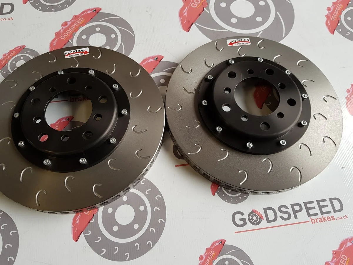 BMW E46 M3 Front OEM Size 2 Piece Discs and Bells - Image 3