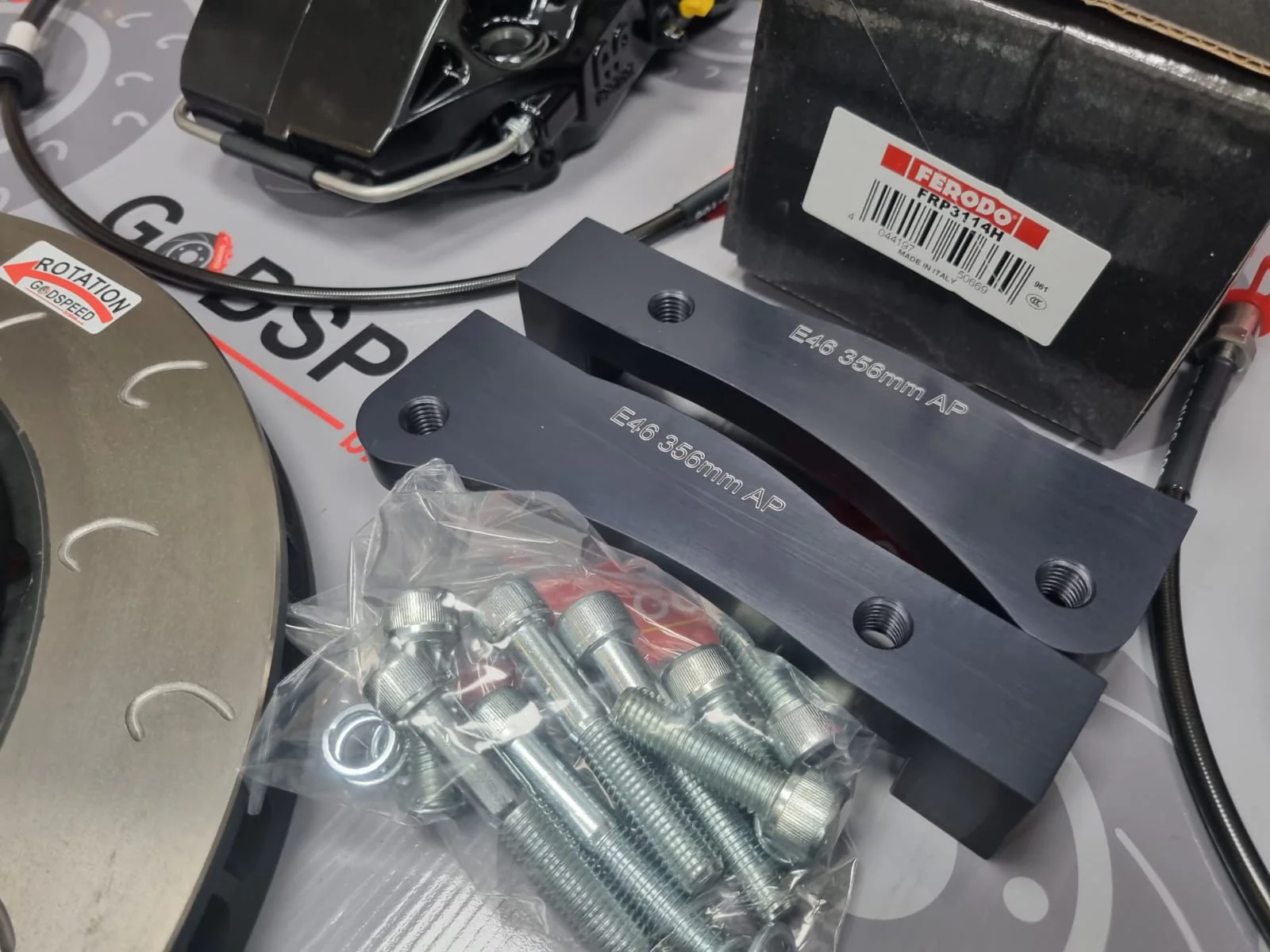 BMW E46 M3 Godspeed 356mm 6 Pot Kit - Image 5