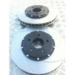 Mitsubishi Evo 5-9 Front 2 Piece 6 Groove Discs and Bells - Image 2