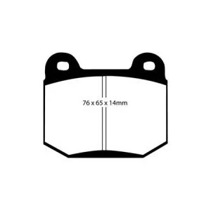 Subaru Rear Ferodo DS2500 Pads for the Factory Fitted Brembo STI