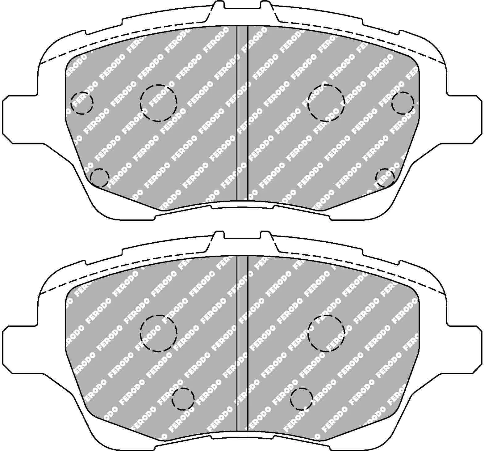 Ford Fiesta Mk 7 ST Front EBC Bluestuff Pads - Image 2