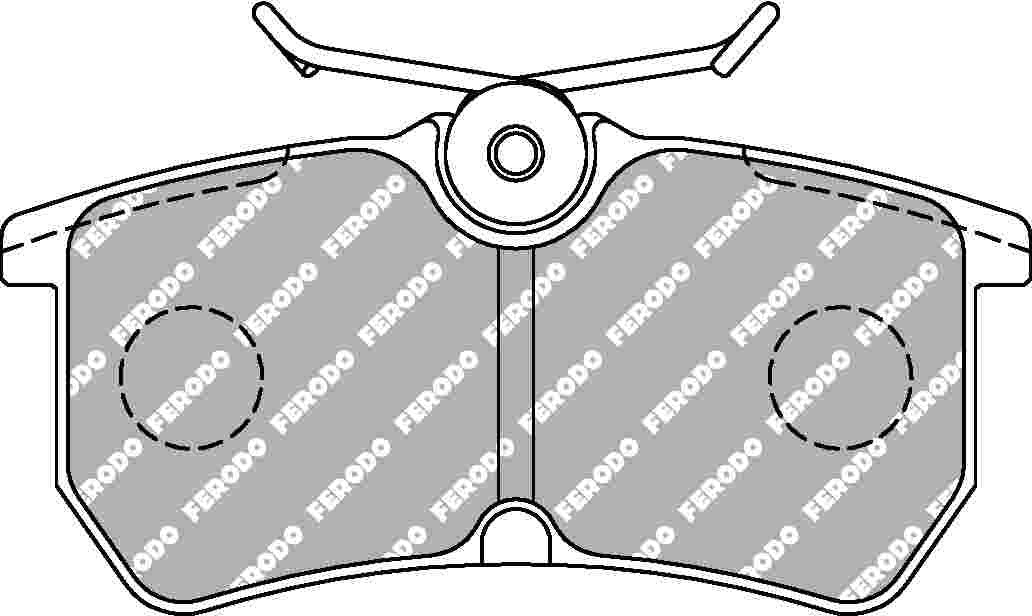 Ford Fiesta Mk 7 ST Rear EBC Bluestuff Pads - Image 2