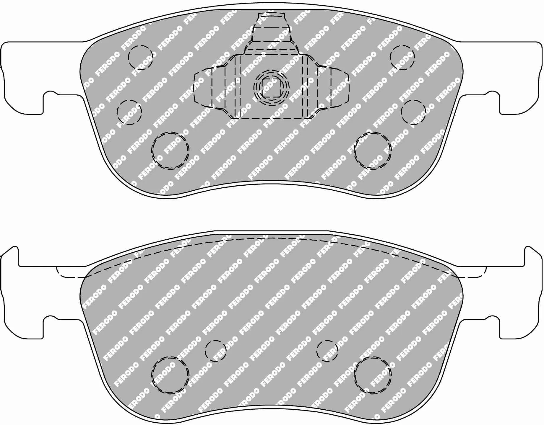 Ford Fiesta Mk 8 ST Front Ferodo DS2500 Pads - Image 2