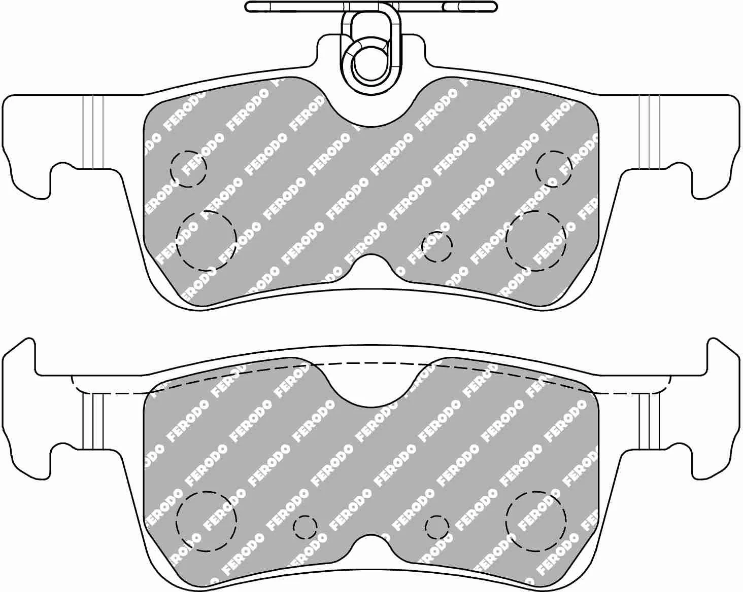 Ford Fiesta Mk 8 ST Rear Ferodo DS2500 Pads - Image 2