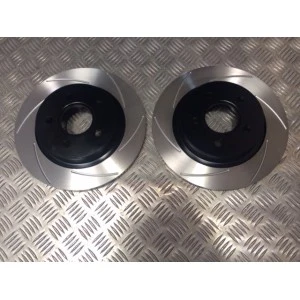 Ford Focus RS Mk2 Rear Grooved Discs - Image 2