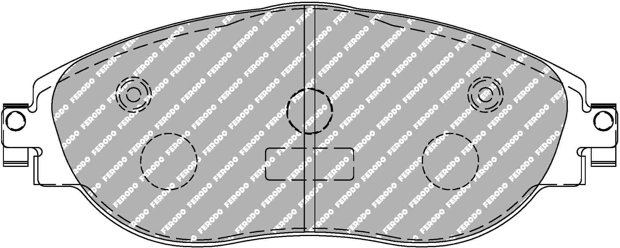 VW Golf 7 R Front Ferodo DS2500 Pads - Image 2