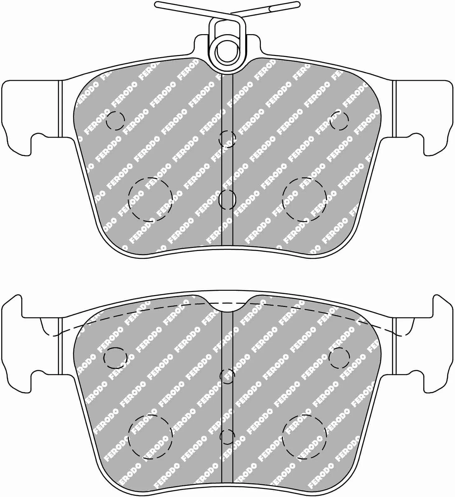 VW Golf 7 R Rear Ferodo DS2500 Pads - Image 2
