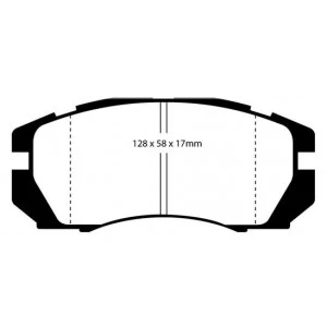 Subaru Impreza 2 Pot Front Kevlar Pads Cut-Out - Image 2