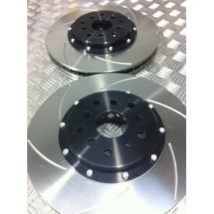 Subaru Impreza 2008+ STI 326mm 6 Groove Front 2 Piece Discs and Bells - Image 2