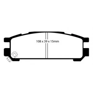 Subaru Impreza Rear Bluestuff NDX Pads Cutout Type - Image 2
