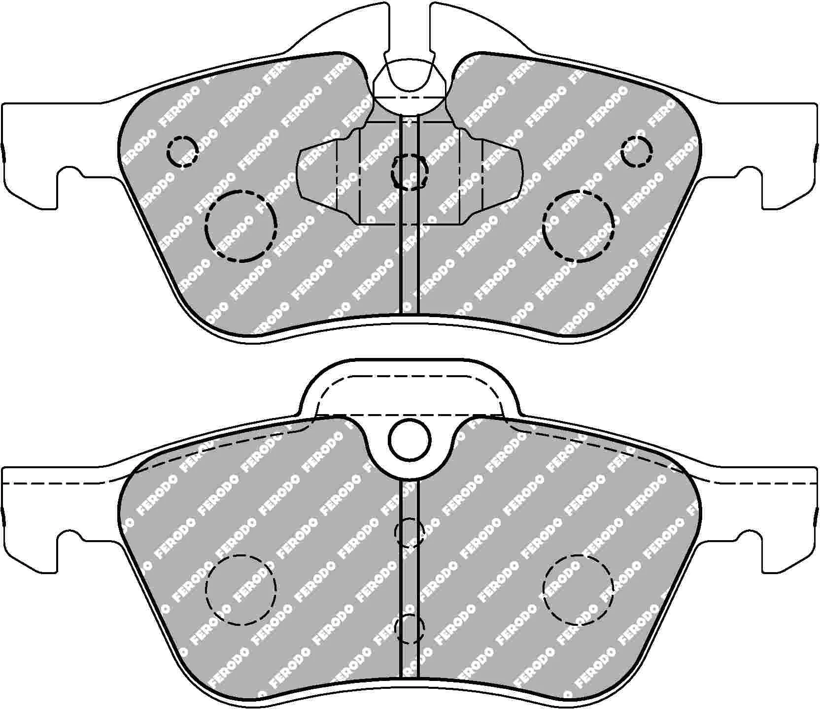 R53 Mini Cooper S Front Ferodo DS2500 Pads - Image 2