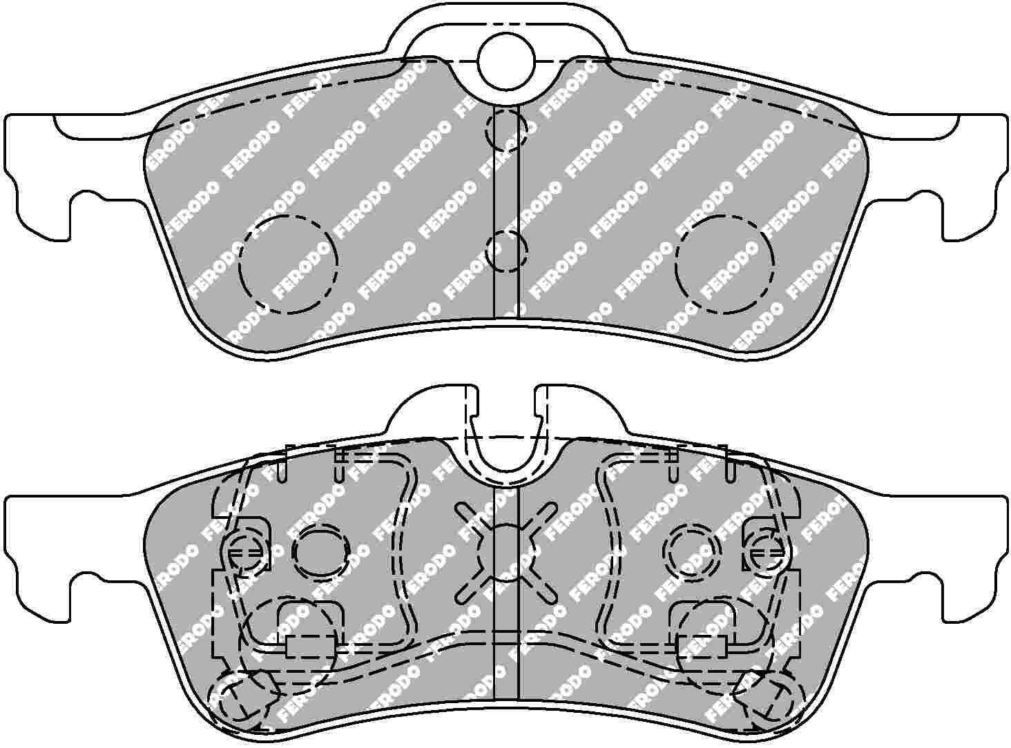 R53 Mini Cooper S Rear Ferodo DS2500 Pads - Image 2