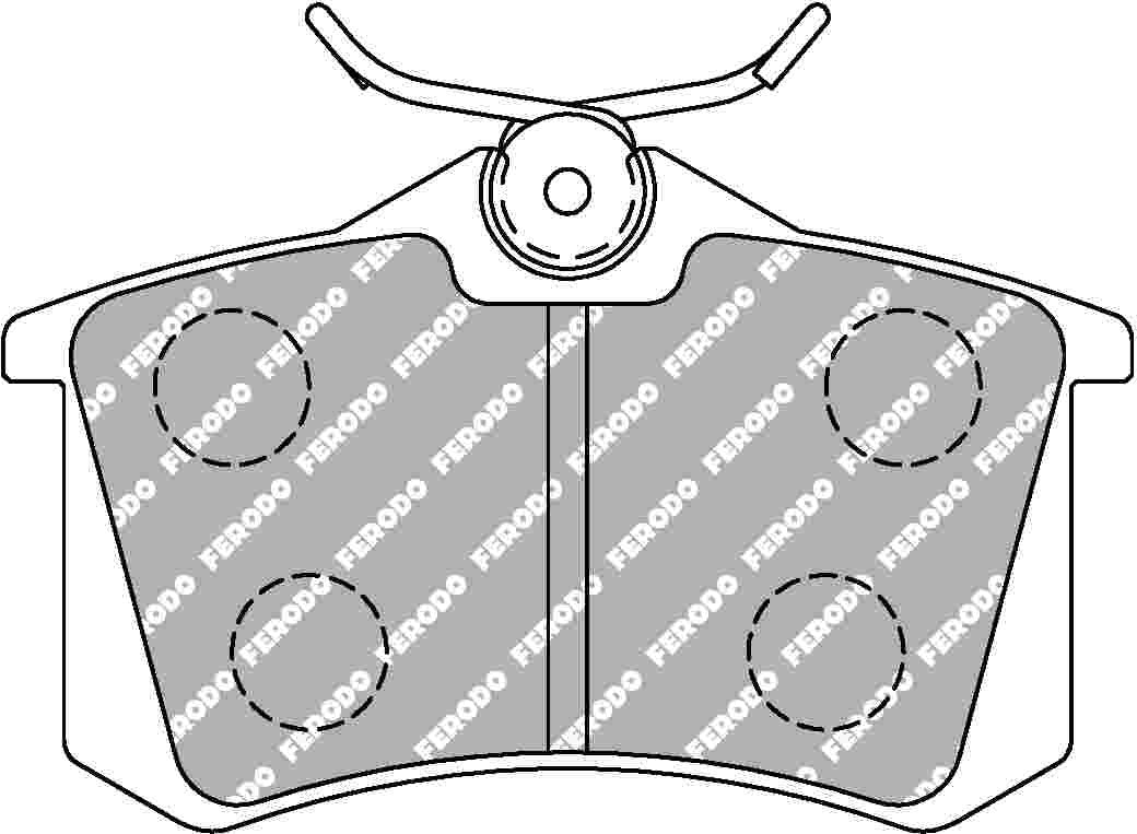Renault Twingo 133 Rear Ferodo DS2500 Pads - Image 2
