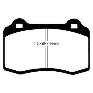 Volvo S60 R Rear Ferodo DS2500 Pads - Image 2